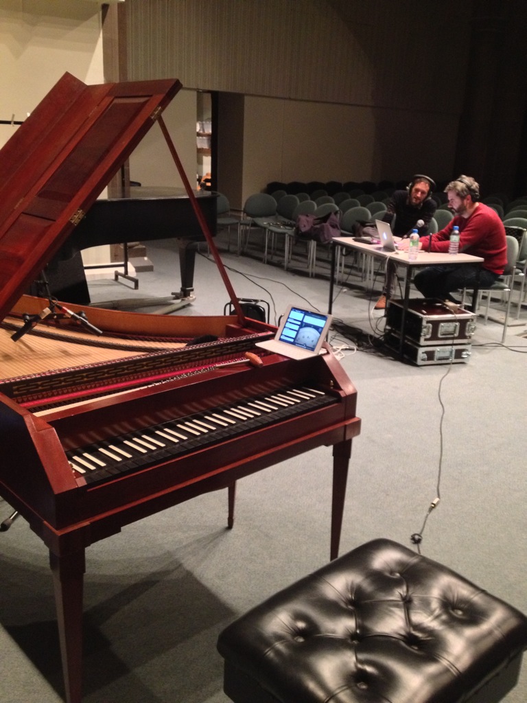 the view of Alasdair and Neil McDermott from the McNulty fortepiano