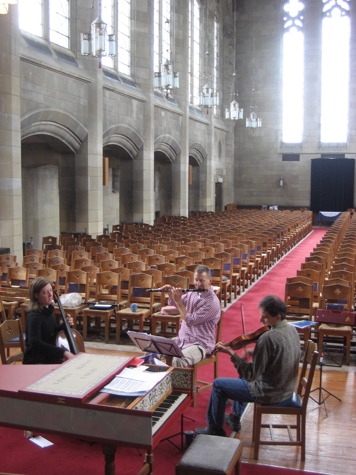 LNS rehearsal Alison Chris DG