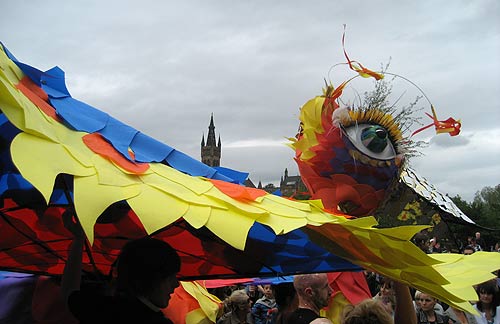 big bird and university tower