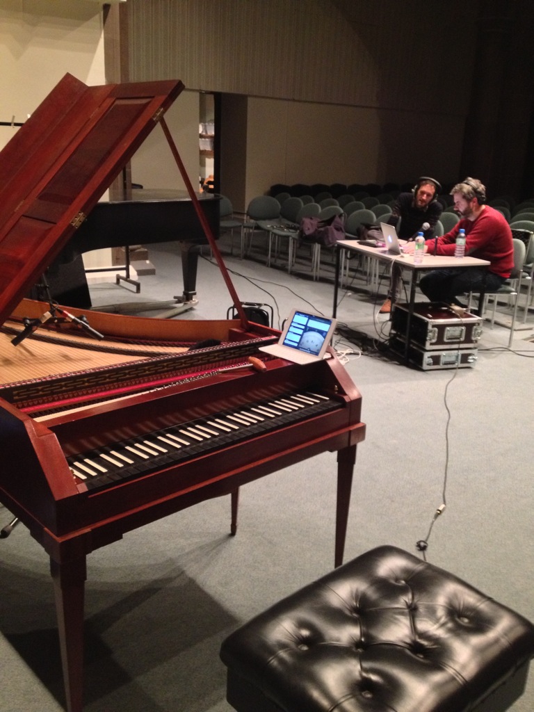 the view of Alasdair and Neil McDermott from the McNulty fortepiano